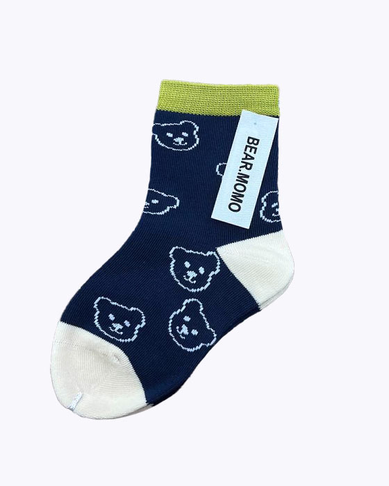 جوراب فانتزی دخترانه نخی BEAR MOMO
